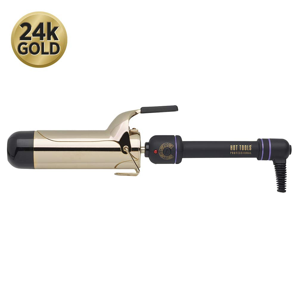 HOT TOOLS PROFESSIONAL 24K GOLD SPRING CURLING IRON 2" (HTC1111}