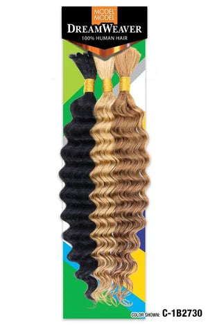 Model Model Dream Weaver 100% Human Hair Deep Bulk 18"