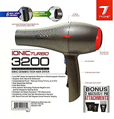 TYCHE IONIC TURBO 3200 HAIR DRYER