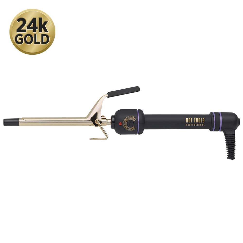 HOT TOOLS PROFESSIONAL 24K GOLD SPRING CURLING IRON 1/2" (HTC1103}