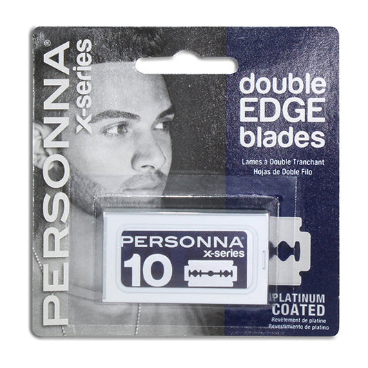 PERSONNA DOUBLE EDGE BLADES, 10 PACK