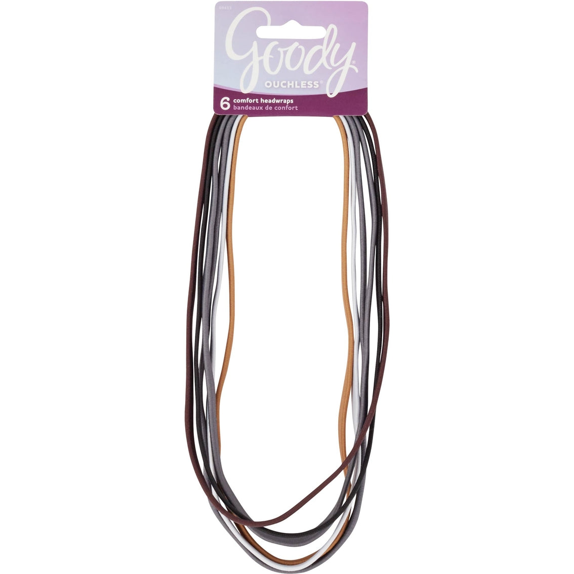 GOODY OUCHLESS 10MM FLAT HEAD WRAPS, 6CT