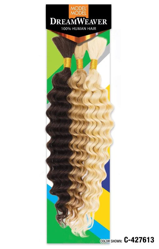 Model Model Dream Weaver 100% Human Hair Deep Bulk 18"