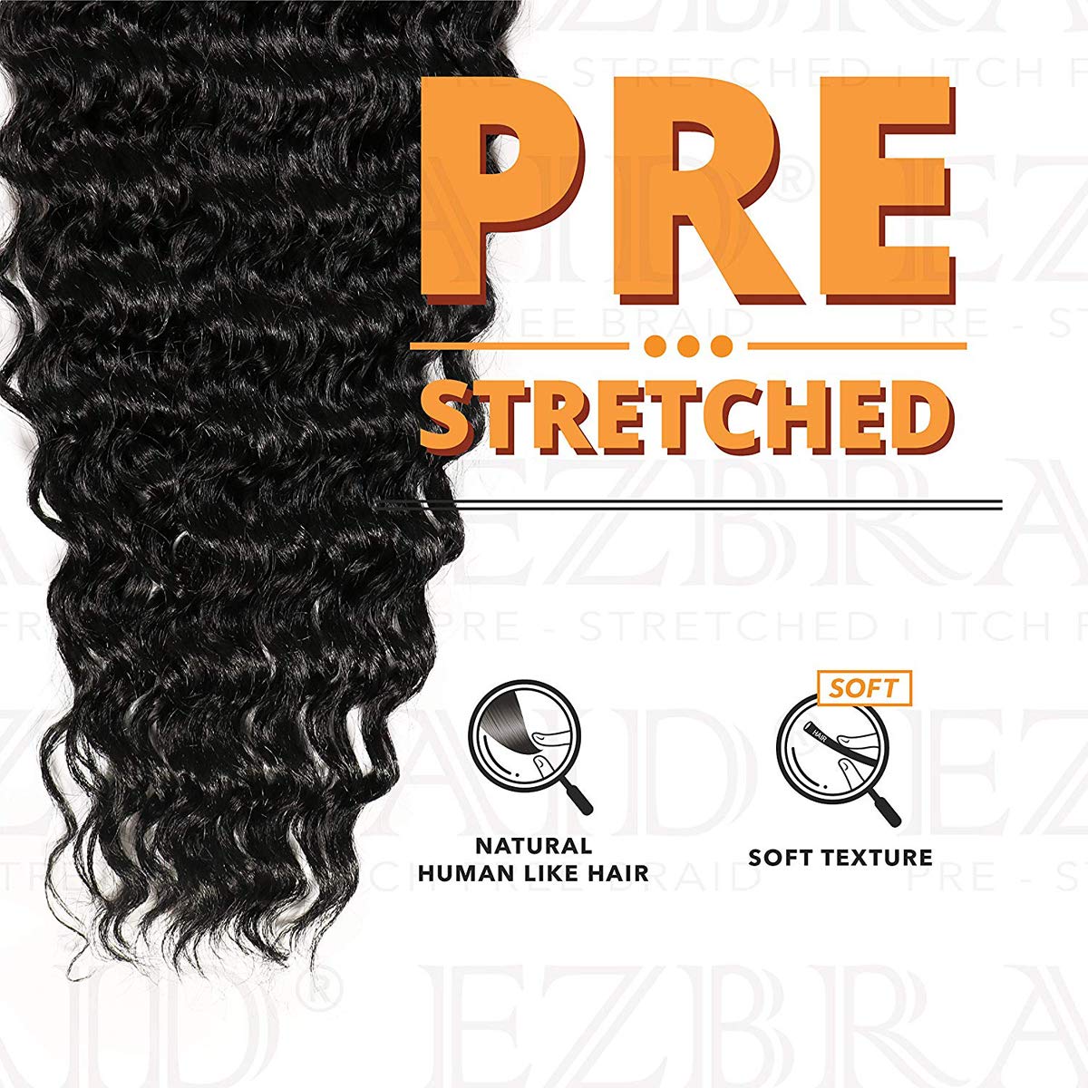 EZCROCHET BRAZILIAN WATER WAVE 18"
