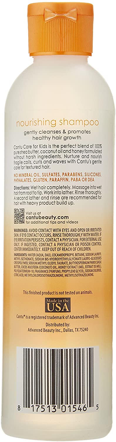 CANTU CARE FOR KIDS TEAR-FREE NOURISHING SHAMPOO 8OZ