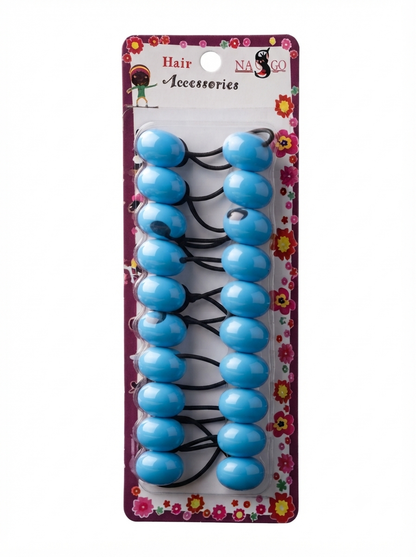 Nasgo Twin Beads Ponytail Holders