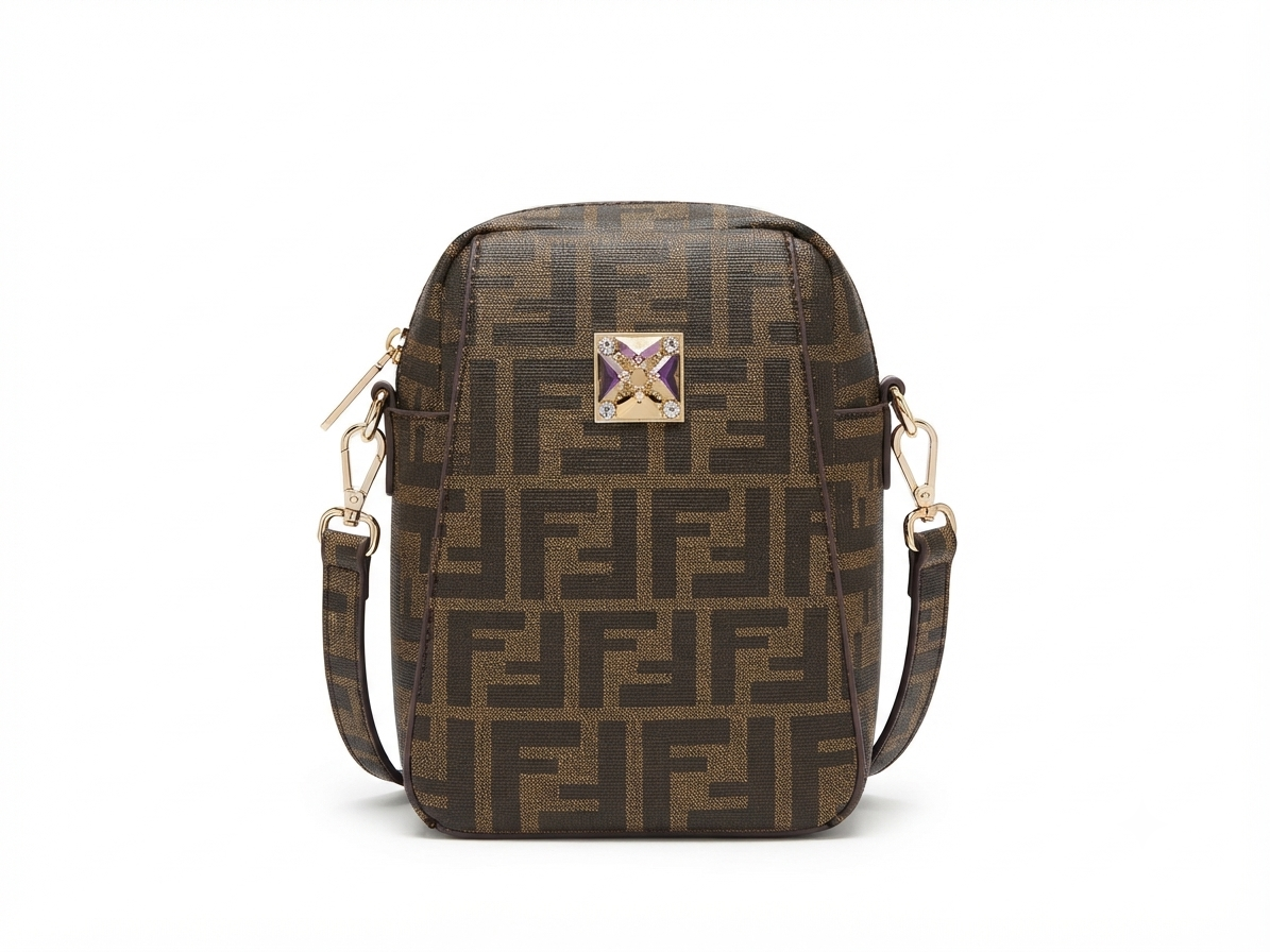 Fairy Luxury Crossbody Mini Handbag (Brown)