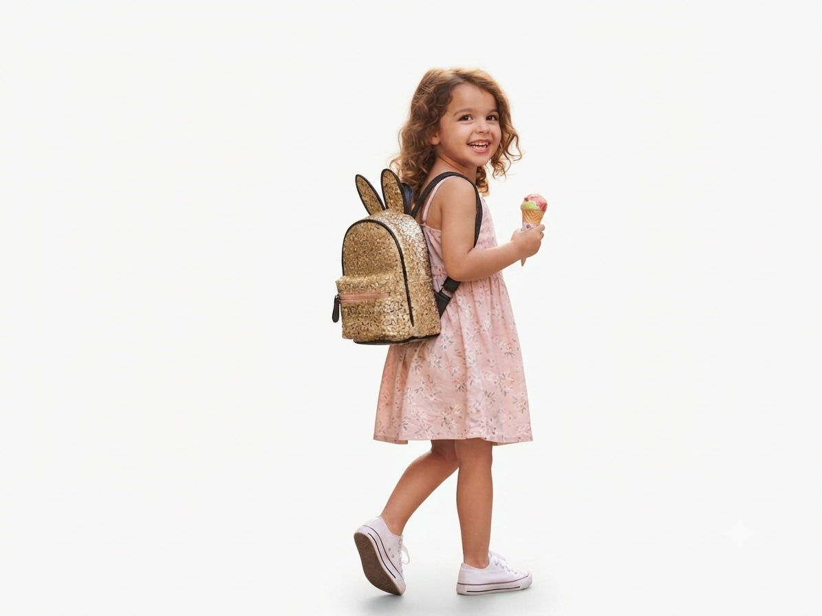 Sequin Cute Bunny Ears Mini Backpack Bag