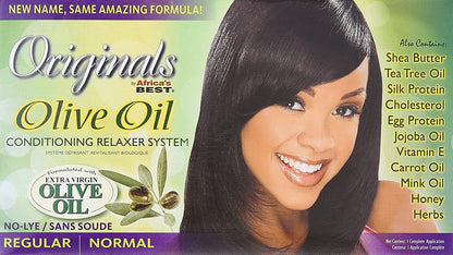 AFRICA'S BEST, ORGANIC OLIVE OIL CONDITIONING RELAXER SYSTEM
