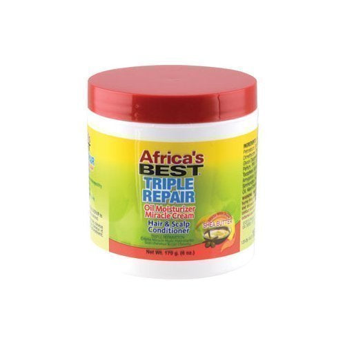AFRICA'S BEST TRIPLE REPAIR OIL MOISTURIZER MIRACLE CREAM 6 OZ