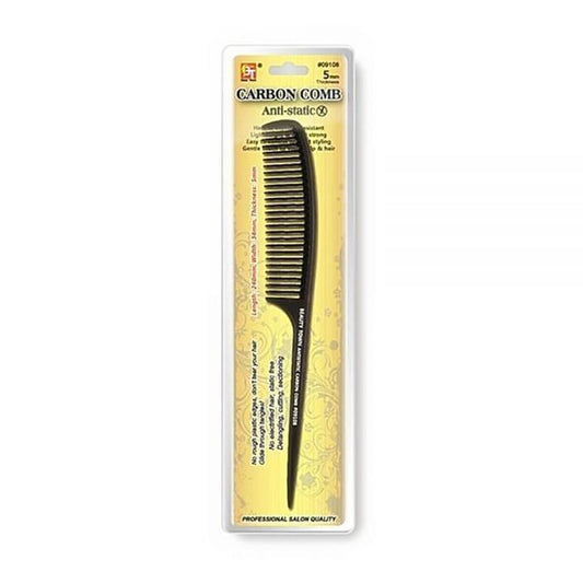 WIDE TEETH TAIL COMB -HEAT& CHEMICAL RESISTANT ANTISTATIC CARBON COMB