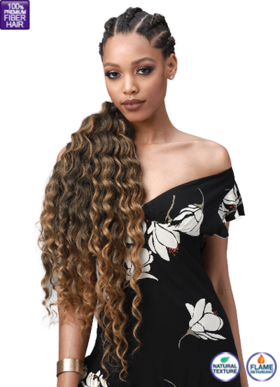 BOBBI BOSS KING TIPS OCEAN WAVE 3X BRAID HAIR 28"