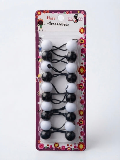Nasgo Twin Beads Ponytail Holders