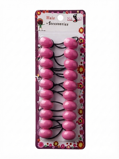 Nasgo Twin Beads Ponytail Holders