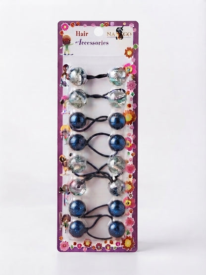 Nasgo Twin Beads Ponytail Holders