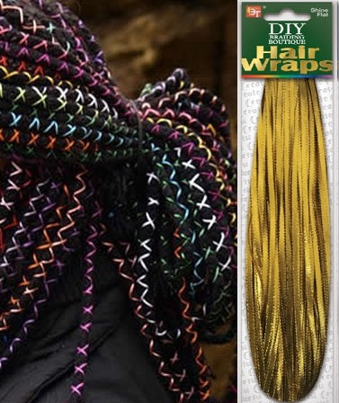 DIY BRAIDING HAIR WRAPS (SHINE FLAT) GOLD