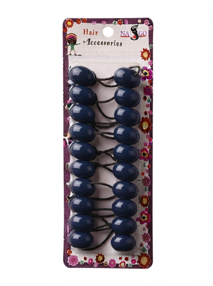 Nasgo Twin Beads Ponytail Holders