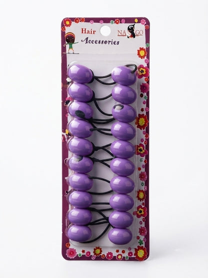 Nasgo Twin Beads Ponytail Holders