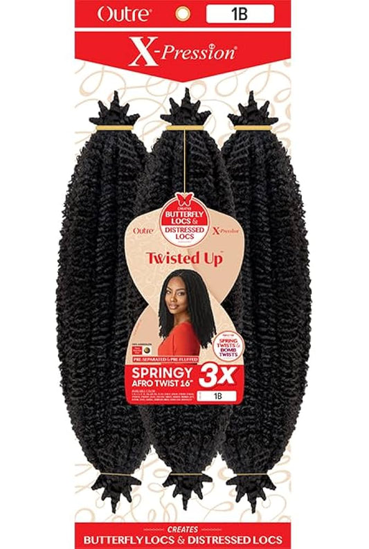 Outre X-Pression Twisted Up Springy Afro Twist 16" - 2X