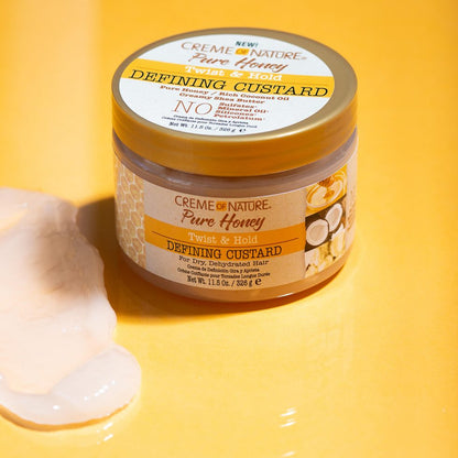 CREME OF NATURE PURE HONEY TWIST & HOLD DEFINING CUSTARD 11.5 OZ.