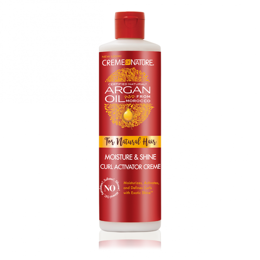 CREME OF NATURE ARGAN OIL FOR NATURAL HAIR MOISTURE & SHINE CURL ACTIVATOR CREME 12 OZ.