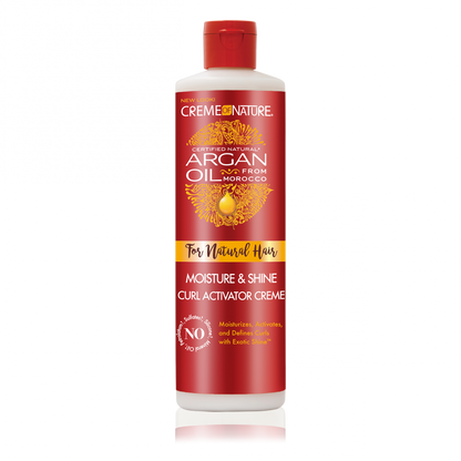 CREME OF NATURE ARGAN OIL FOR NATURAL HAIR MOISTURE & SHINE CURL ACTIVATOR CREME 12 OZ.