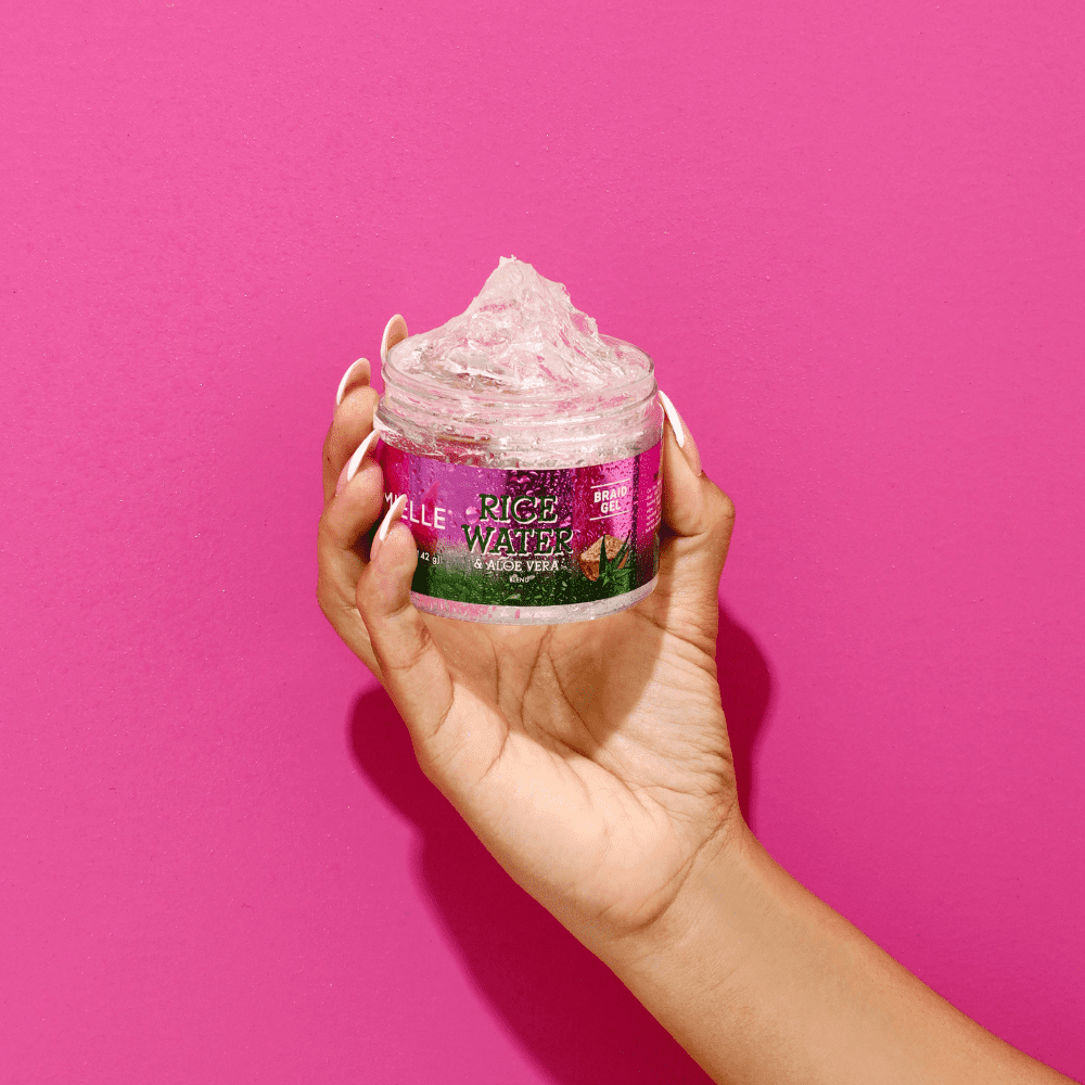 MIELLE RICE WATER & ALOE VERA BRAID GEL 5 OZ.