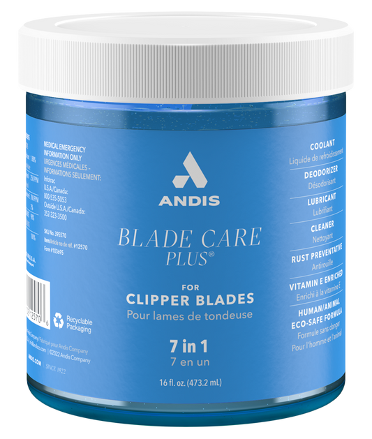 ANDIS BLADE CARE PLUS 7 IN ONE DIP JAR 16 OZ.