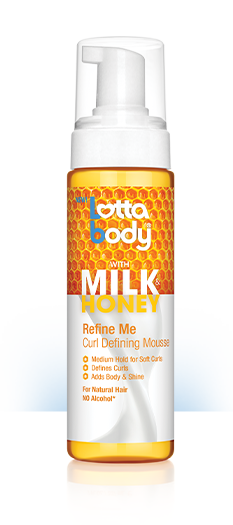 LOTTABODY MILK & HONEY REFINE ME CURL DEFINING MOUSSE 7 OZ.