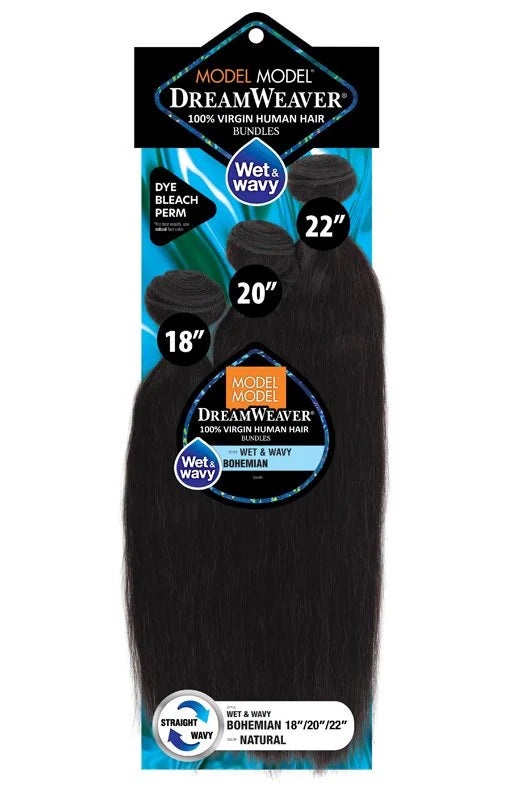 Model Model Dream Weaver 100% Virgin Human Hair Bundles Wet & Wavy Bohemian