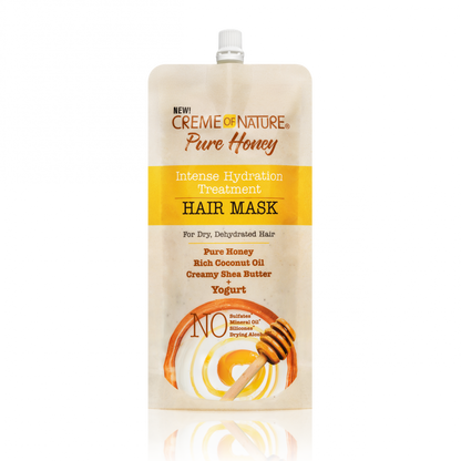 CREME OF NATURE PURE HONEY INTENSE HYDRATION TREATMENT HAIR MASK (W/ YOGURT) 3.8 OZ.