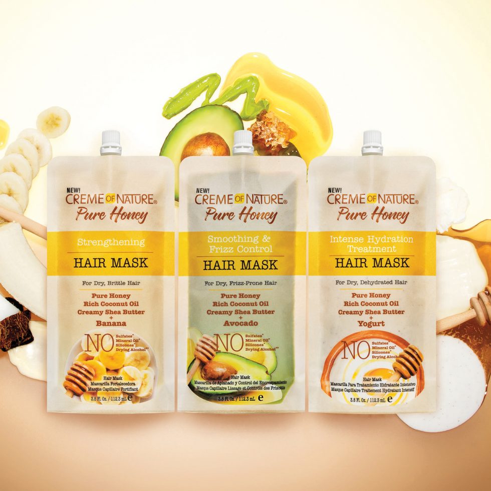 CREME OF NATURE PURE HONEY INTENSE HYDRATION TREATMENT HAIR MASK (W/ YOGURT) 3.8 OZ.
