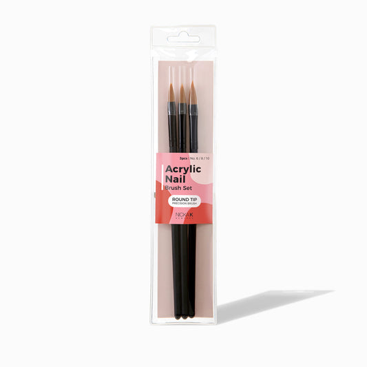 NICKA K ACRYLIC NAIL BRUSH SET