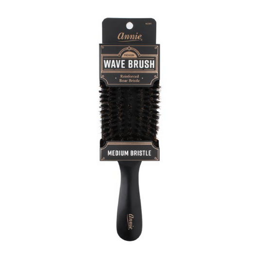 ANNIE PREMIUM MEDIUM WAVE BRUSH - BLACK MATTE