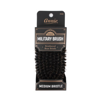 ANNIE PREMIUM MEDIUM MILITARY BRUSH - BLACK MATTE