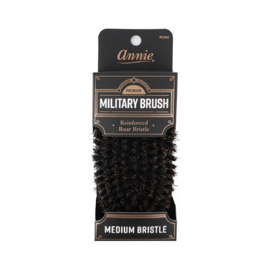 ANNIE PREMIUM MEDIUM MILITARY BRUSH - BLACK MATTE