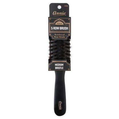 ANNIE PREMIUM MEDIUM 5 ROW BRUSH - BLACK MATTE