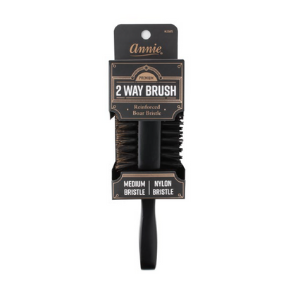 ANNIE PREMIUM MEDIUM 2 WAY CLUB BRUSH - BLACK MATTE