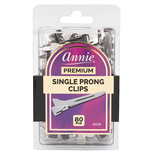 ANNIE PREMIUM SINGLE PRONG CLIPS - 80CT