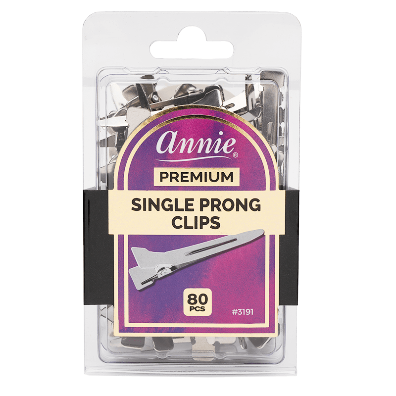 ANNIE PREMIUM SINGLE PRONG CLIPS - 80CT