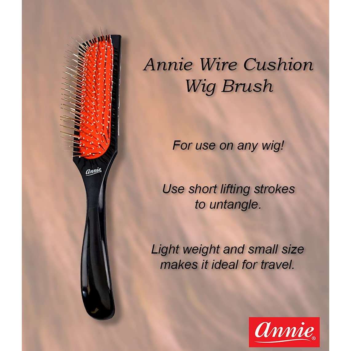 ANNIE WIRE CUSHION WIG BRUSH