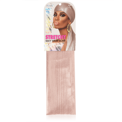 MS. REMI SAPPHIRE STRETCHY SILKY WRAP SCARF 60”