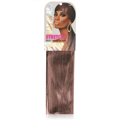 MS. REMI SAPPHIRE STRETCHY SILKY WRAP SCARF 60”