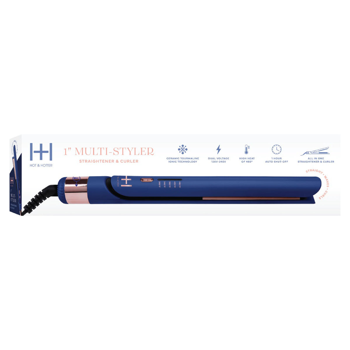 HOT & HOTTER MULTI-STYLER 1” BLUE #5898