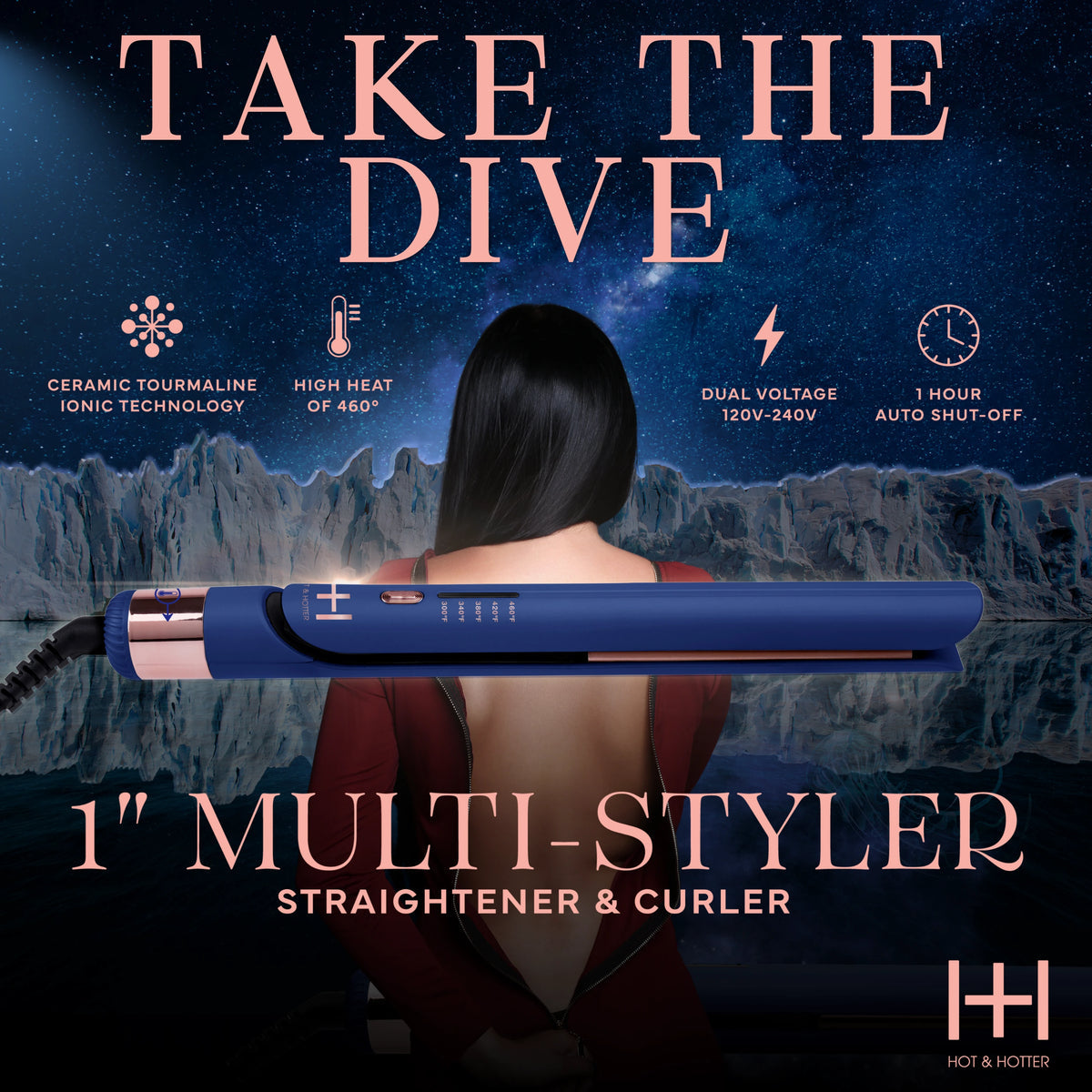 HOT & HOTTER MULTI-STYLER 1” BLUE #5898