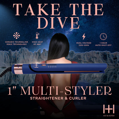HOT & HOTTER MULTI-STYLER 1” BLUE #5898