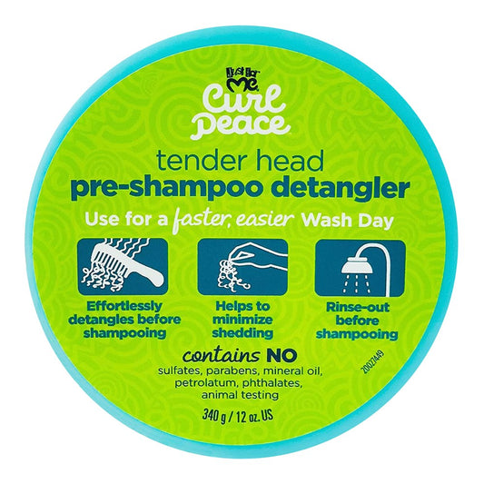 JUST FOR ME CURL PEACE TENDER HEAD PRE-SHAMPOO DETANGLER  12 OZ.
