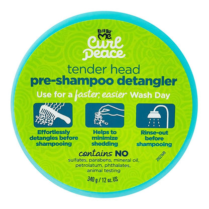JUST FOR ME CURL PEACE TENDER HEAD PRE-SHAMPOO DETANGLER  12 OZ.