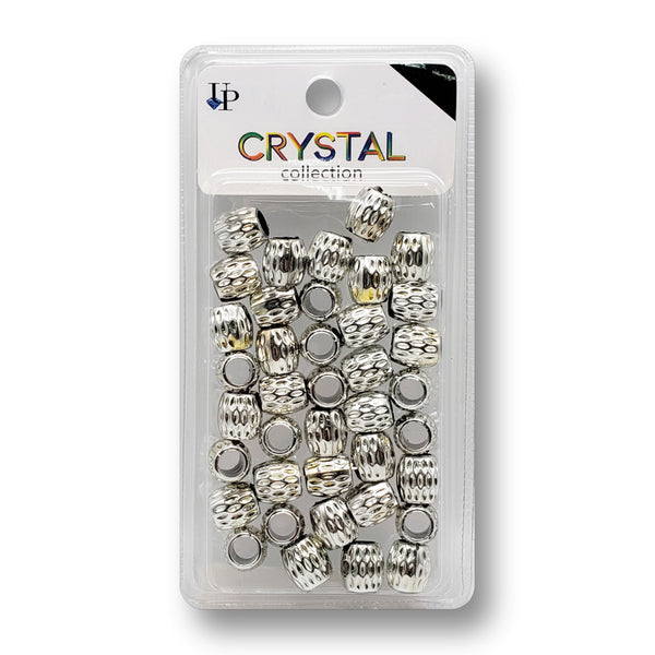 Crystal Collection Metallic Color Small Barrel Beads