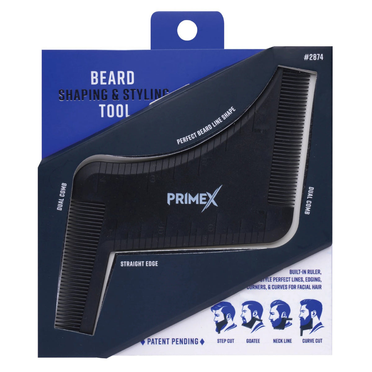 Annie PrimeX Beard Shaping & Styling Tool (Black)